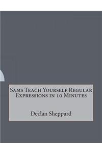 Sams Teach Yourself Regular Expressions in 10 Minutes