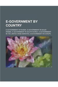 E-Government by Country: E-Government in Russia, E-Government in Saudi Arabia, E-Government in South Korea, E-Government in the United Arab Emi