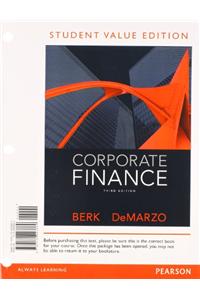 Corporate Finance, Student Value Edition