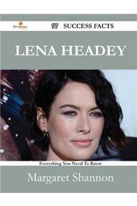 Lena Headey 97 Success Facts - Everything You Need to Know about Lena Headey