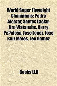 World Super Flyweight Champions: Pedro Alcazar, Santos Laciar, Jiro Watanabe, Gerry Penalosa, Jose Lopez, Jose Ruiz Matos, Leo Gamez