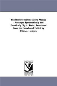 Homoeopathic Materia Medica