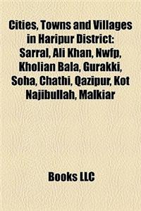 Cities, Towns and Villages in Haripur District