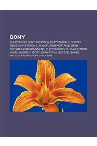 Sony: PlayStation, Sony Ericsson, PlayStation 3, Screen Gems, PlayStation 2, PlayStation Portable, Sony Pictures Entertainme