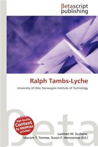 Ralph Tambs-Lyche