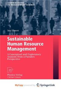 Sustainable Human Resource Management