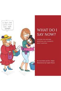 What Do I Say Now?: Answers for Awkward Questions and Comments about Adoption