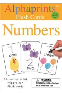 Alphaprints: Wipe Clean Flash Cards Numbers