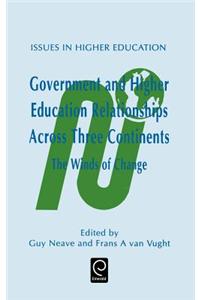 Government and Higher Education Relationships Across Three Continents: The Winds of Change