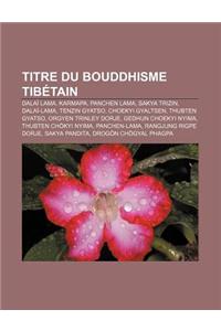 Titre Du Bouddhisme Tibetain: Dalai Lama, Karmapa, Panchen Lama, Sakya Trizin, Dalai-Lama, Tenzin Gyatso, Choekyi Gyaltsen, Thubten Gyatso