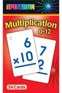Multiplication 0-12 Flash Cards
