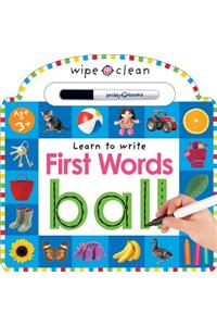 Wipe Clean: First Words