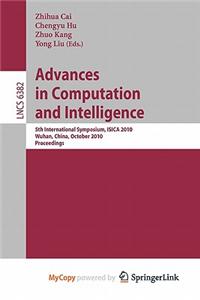 Advances in Computation and Intelligence