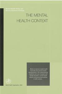 The Mental Health Context