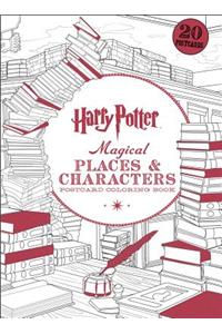 Harry Potter Magical Places & Characters Postcard Coloring Book