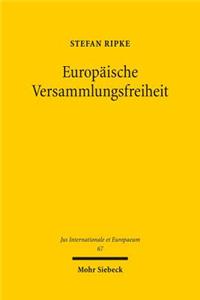 Europaische Versammlungsfreiheit: Das Unionsgrundrecht Der Versammlungsfreiheit Im Grundrechtsschutzsystem Aus Grundrechtecharta, Emrk Und Gemeinsamer