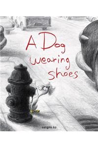 A Dog Wearing Shoes