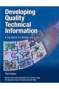 Developing Quality Technical Information: A Handbook for Writers and Editors