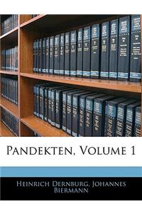 Pandekten, Volume 1