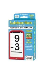 Subtraction 0-12 Flash Cards