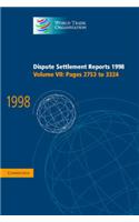 Dispute Settlement Reports 1998: Volume 7, Pages 2753-3324: 1998: v. 7: Pages 2753-3324