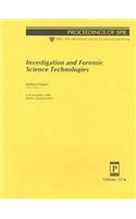Investigation and Forensic Science Technologies