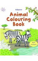 Animal Colouring Book with Stickers