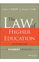 The Law of Higher Education, 5th Edition: Student Version