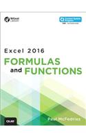 Excel 2016 Formulas and Functions