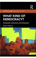 What Kind of Democracy?: Participation, Inclusiveness and Contestation