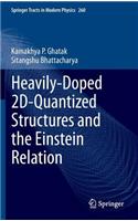 Heavily-Doped 2D-Quantized Structures and the Einstein Relation