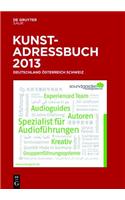 Kunstadressbuch Deutschland, Osterreich, Schweiz 2013