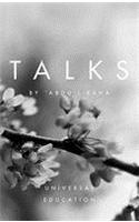 Talks by Abdul-Baha: Universal Education