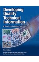 Developing Quality Technical Information: A Handbook for Writers and Editors