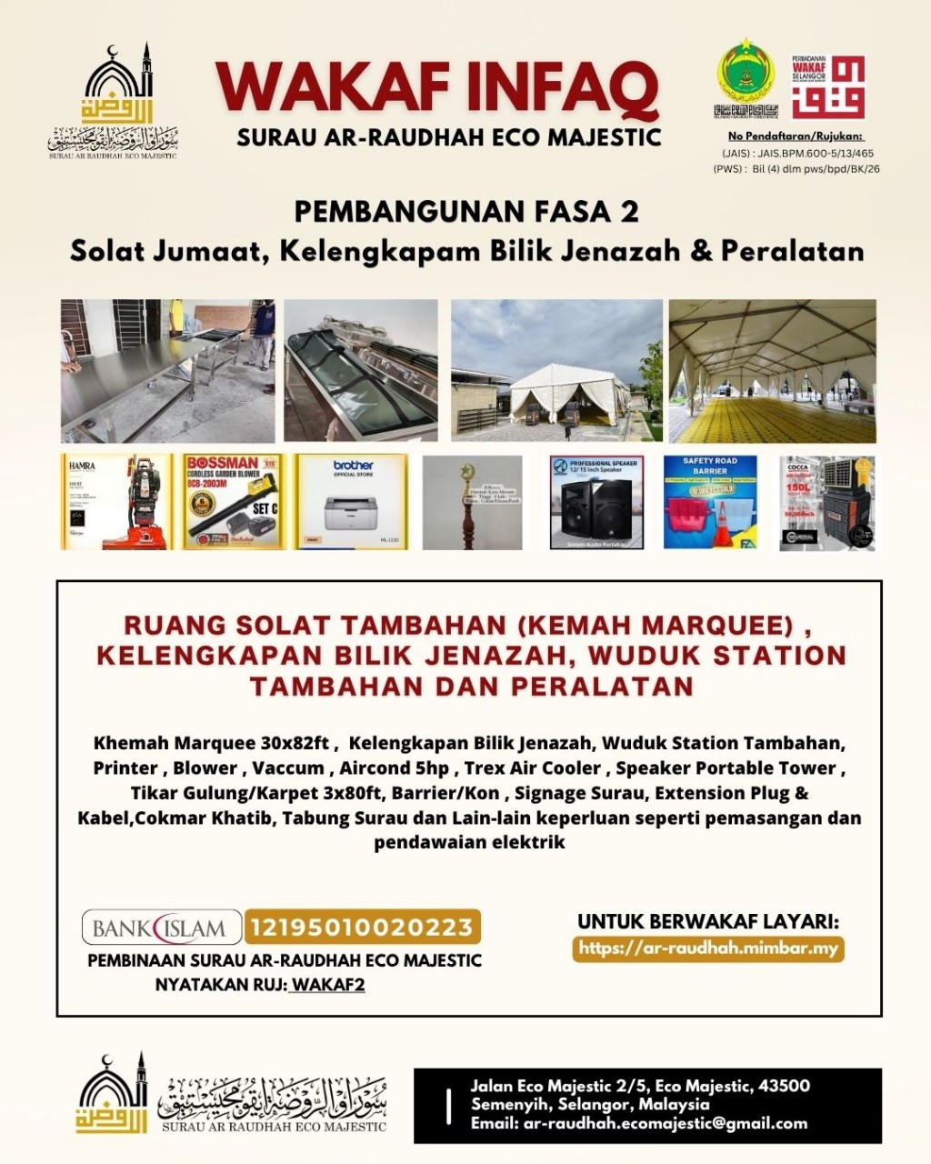 WAKAF INFAQ - FASA 2 PEMBANGUNAN SURAU 