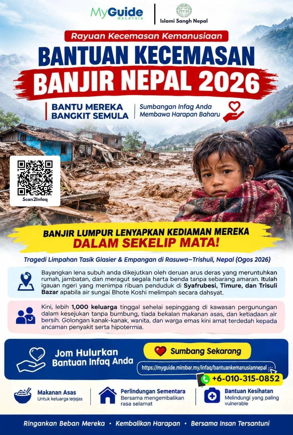 BANTUAN KECEMASAN BANJIR NEPAL 2026