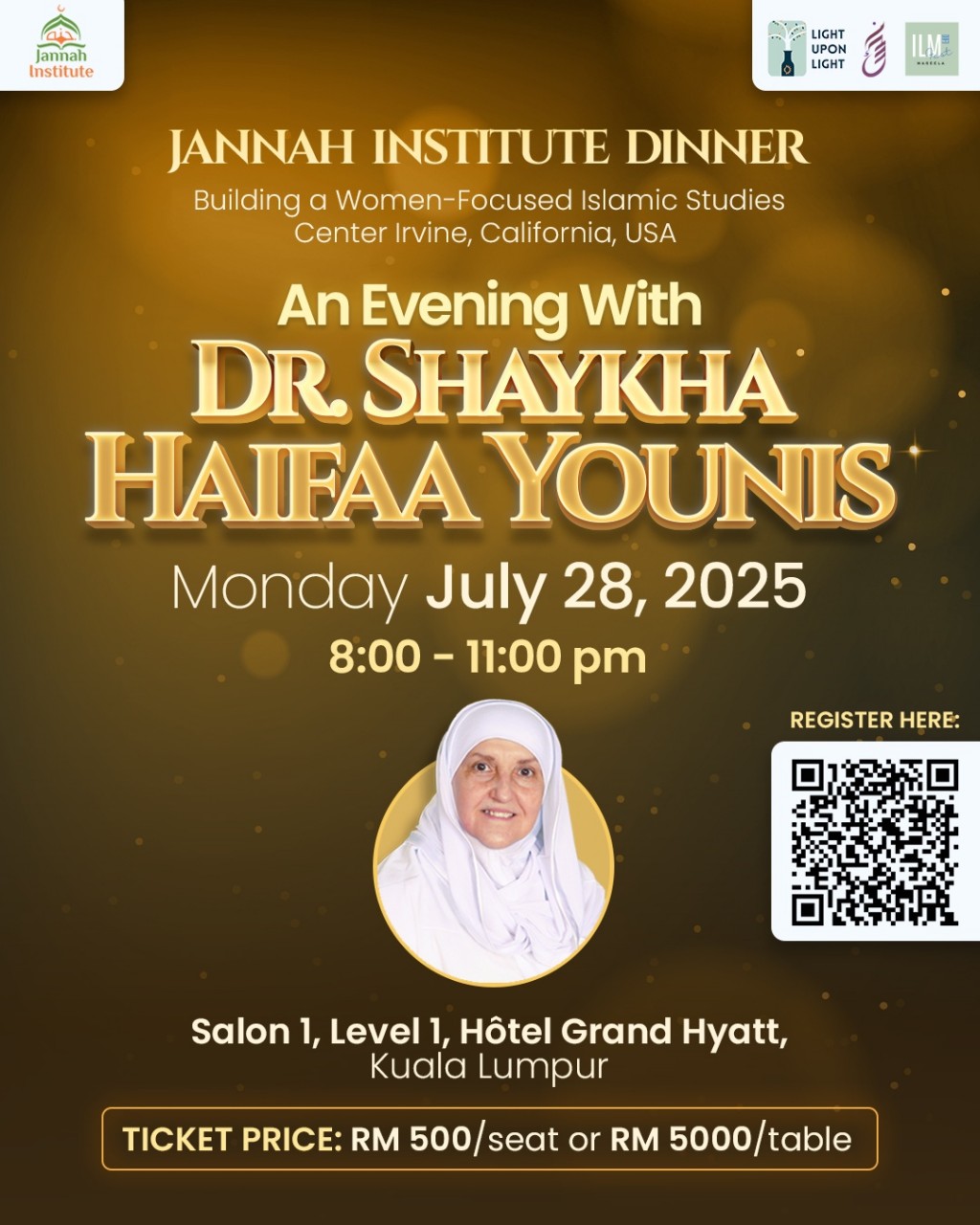 Jannah Institute Dinner : An Evening With Dr. Shaykha Haifaa Younis