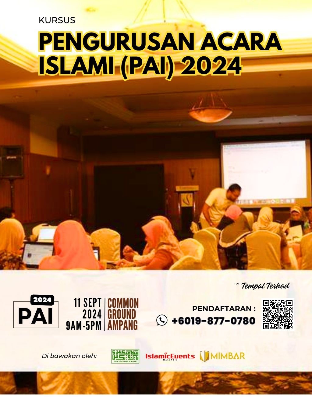 KURSUS PENGURUSAN ACARA ISLAMI (PAI) 2024