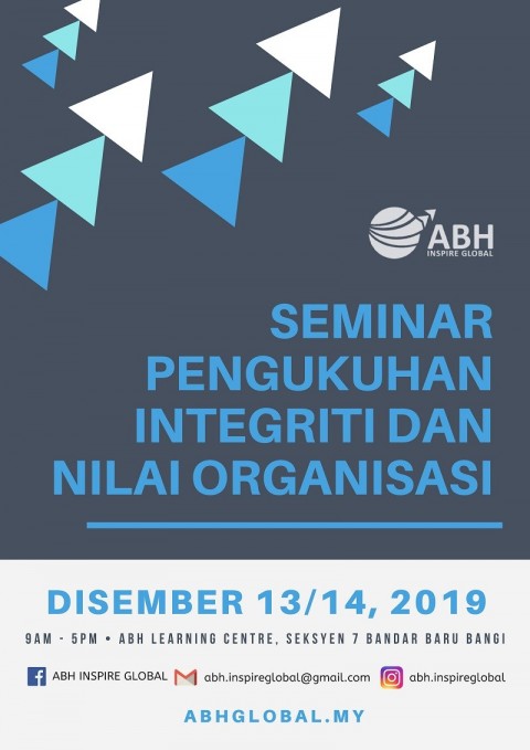 SEMINAR PENGUKUHAN INTEGRITI DAN NILAI ORGANISASI