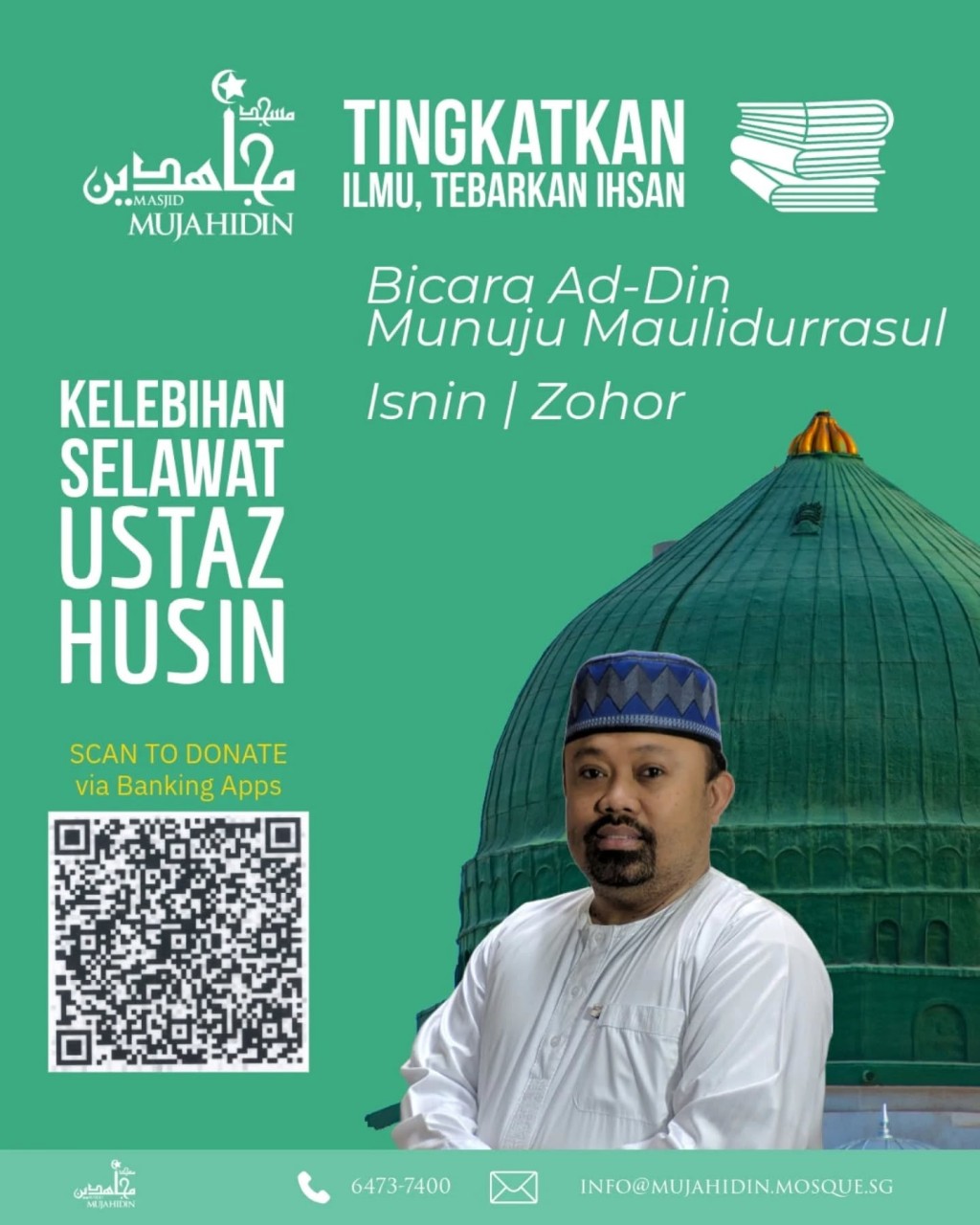 Tingkatkan Ilmu, Tebarkan Ihsan: Kelebihan Selawat - Ustaz Husin
