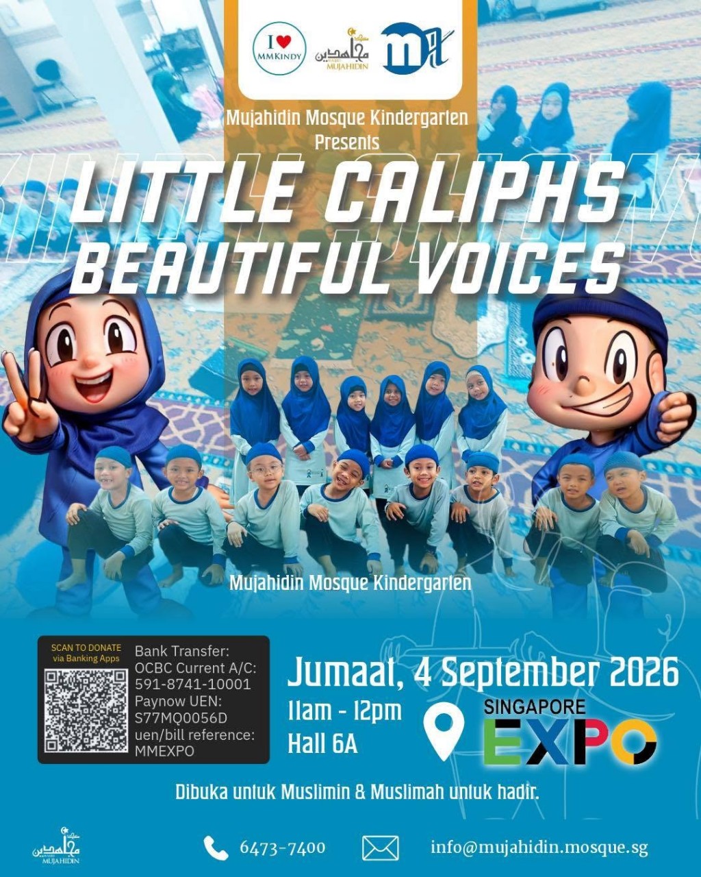 Little Caliphs Beautiful Voices oleh Mujahidin Mosque Kindergarten | Majlis Maulid Akbar
