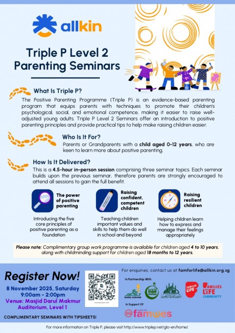 Triple P Level 2 Parenting Seminars