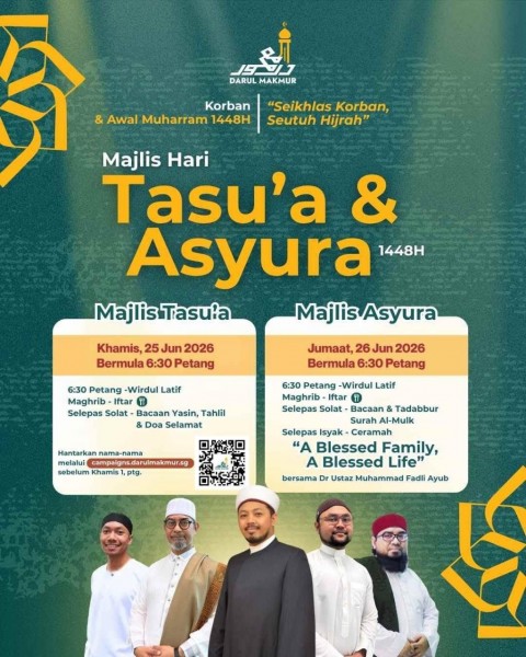 Majlis Hari Tasu\'a & Asyura 1448H