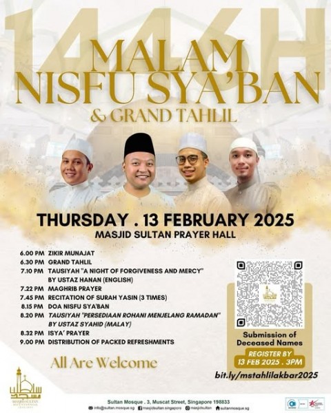 Nisfu Sya’ban Night 1446H & Grand Tahlil