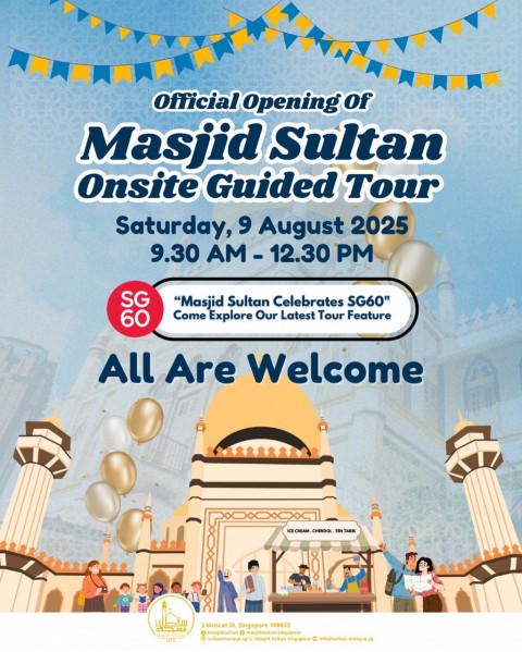 Official Opening of: Masjid Sultan Onsite Guided Tour