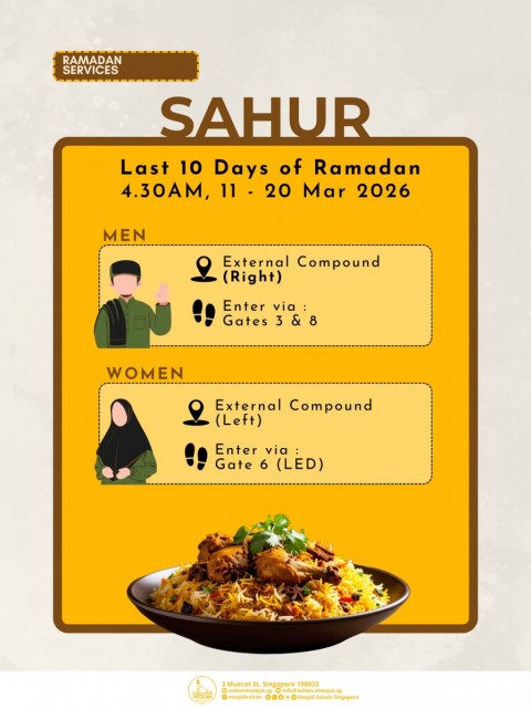 SAHUR: Last 10 Days of Ramadan