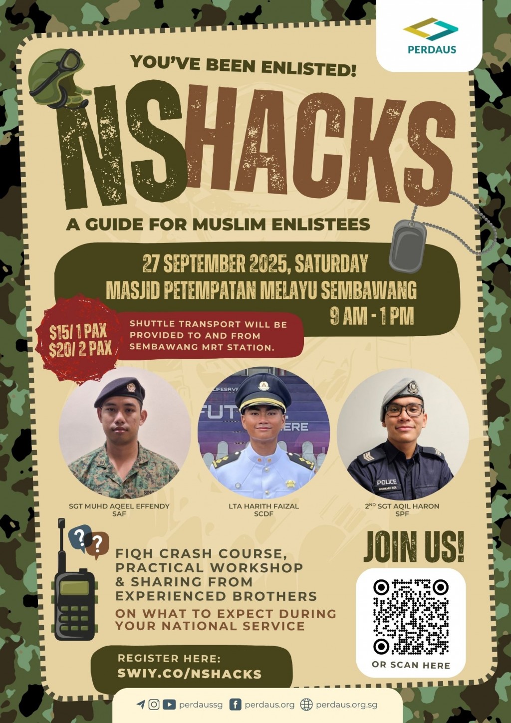 NS Hacks: A Guide for Muslim Enlistees