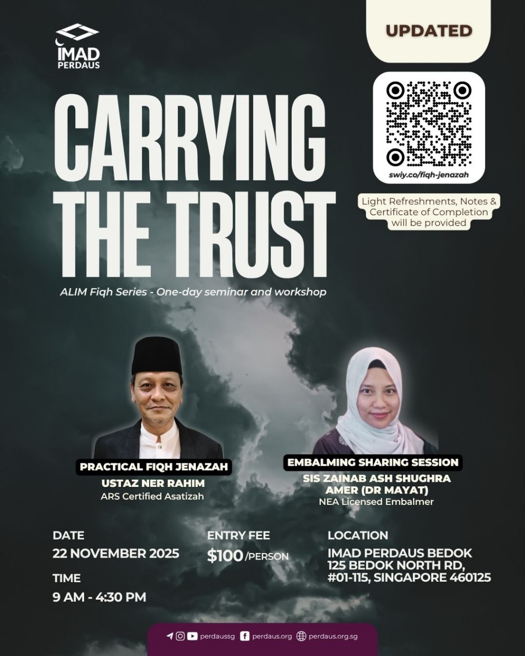 Carrying the Trust – A One Day Workshop and Seminar
