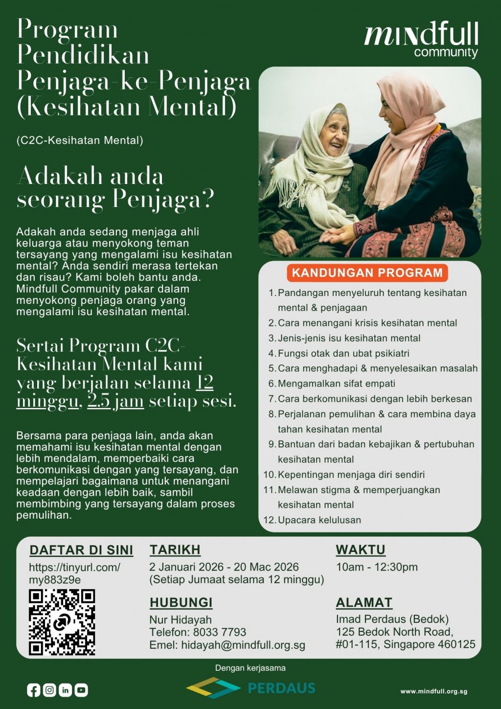 Cabaran Kesihatan Mental: Anda Sebagai Penjaga, Bagaimana?