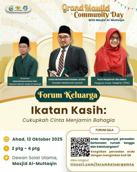Forum Keluarga - Grand Maulid Community Day